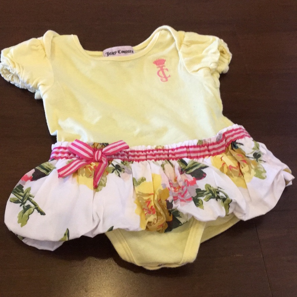 JUICY COUTURE Yellow Floral Dress